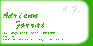 adrienn forrai business card